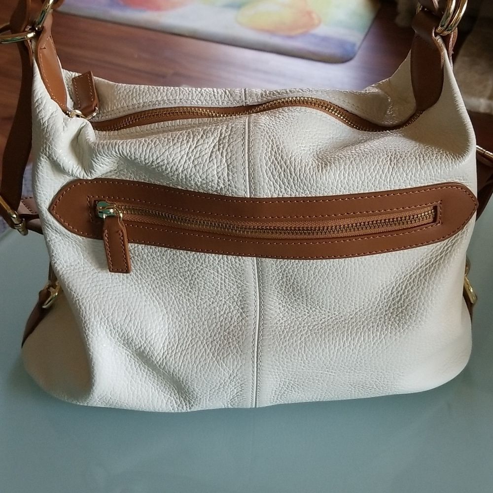 Cuir Rose Italian Leather Hobo Bag
